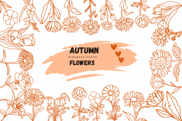 Autumn Flowers Font - Featured Image