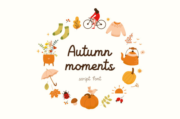Autumn Moments Font - Featured Image