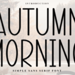 Autumn Morning Font - Featured Image