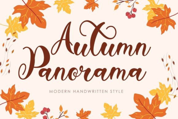 Autumn Panorama Font - Featured Image