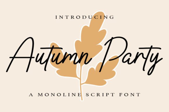Autumn Party Font - Featured Image
