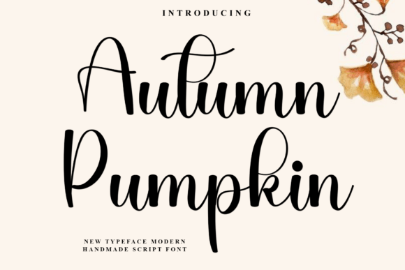 Autumn Pumpkin Font - Featured Image