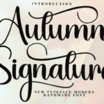 Autumn Signature Font - Featured Image