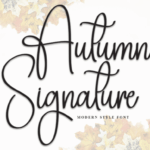 Autumn Signature Font - Featured Image