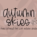 Autumn Skies Font - Featured Image
