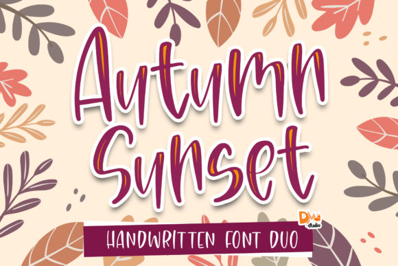 Autumn Sunset Font - Featured Image