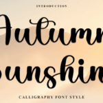 Autumn Sunshine Font - Featured Image