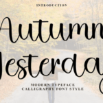 Autumn Yesterday Font - Featured Image