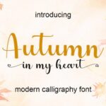 Autumn in My Heart Font - Featured Image