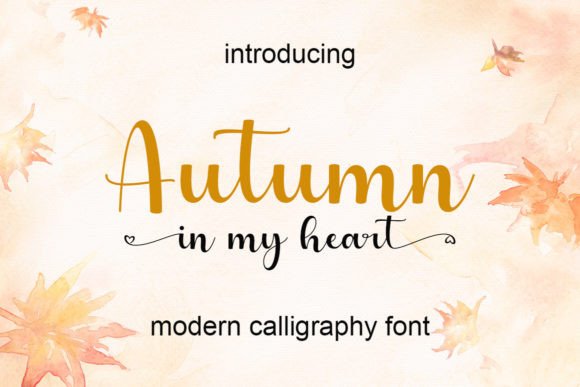 Autumn in My Heart Font - Featured Image