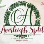 Averleigh Split Monogram Font - Featured Image