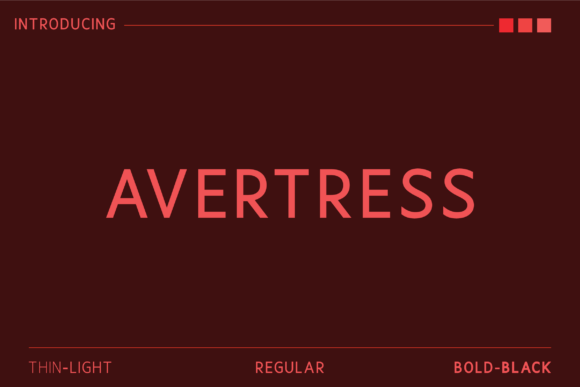 Avertress Font - Featured Image