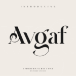 Avgaf Font - Featured Image