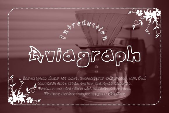 Aviagraph Font - Featured Image