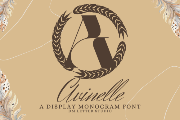 Avinelle Monogram Font - Featured Image