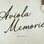 Aviola Memories Font - Featured Image