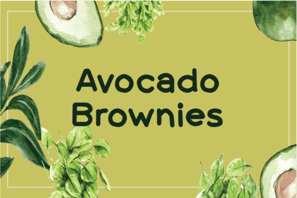 Avocado Brownies Font - Featured Image
