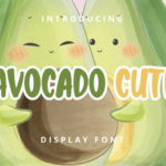 Avocado Cute Font - Featured Image