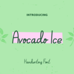 Avocado Ice Font - Featured Image
