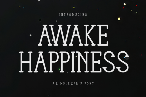 Awake Happiness Font - Featured Image
