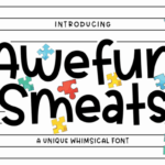 Awefun Smeats Font - Featured Image