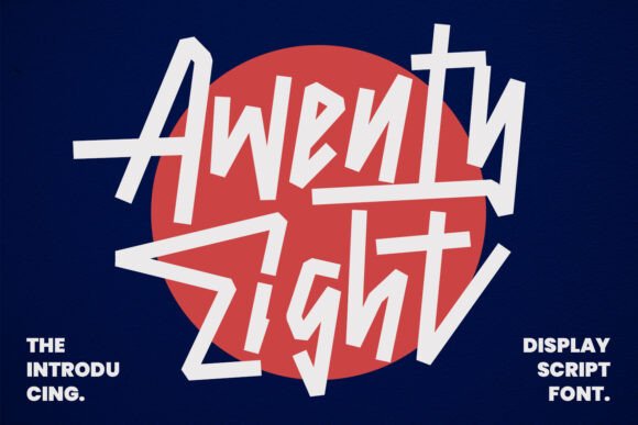 Awenty Eight Font - Featured Image