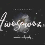 Awesawez Font - Featured Image