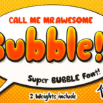 Awesome Bubble Font - Featured Image