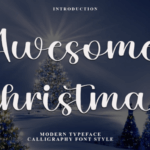 Awesome Christmas Font - Featured Image