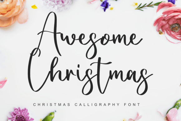 Awesome Christmas Font - Featured Image