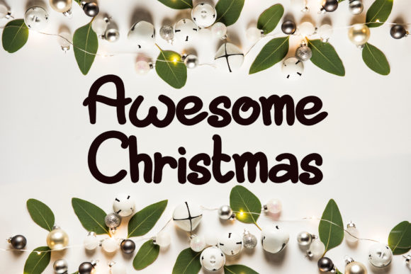 Awesome Christmas Font - Featured Image