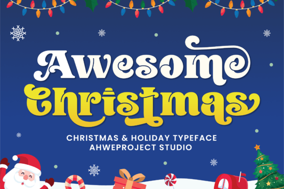 Awesome Christmas Font - Featured Image