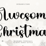 Awesome Christmas Font - Featured Image