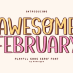 Awesome February Font - Featured Image