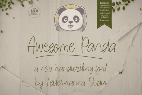 Awesome Panda Font - Featured Image