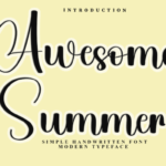Awesome Summer Font - Featured Image