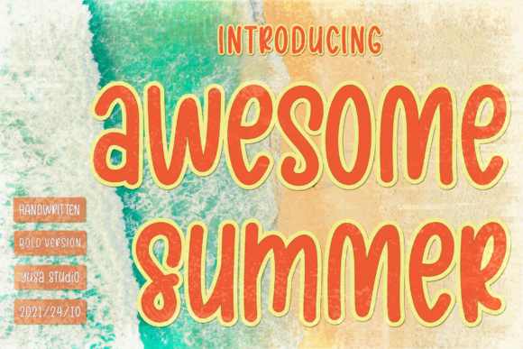 Awesome Summer Font - Featured Image
