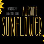 Awesome Sunflower Font - Featured Image