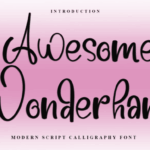 Awesome Wonderhand Font - Featured Image
