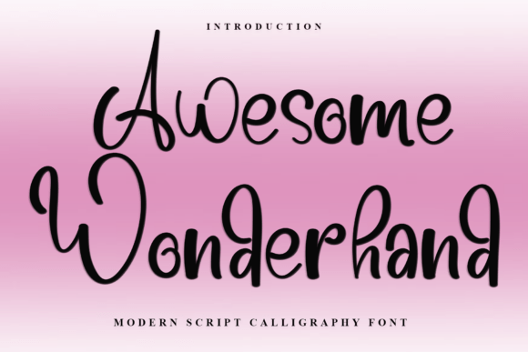 Awesome Wonderhand Font - Featured Image