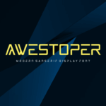Awestoper Font - Featured Image