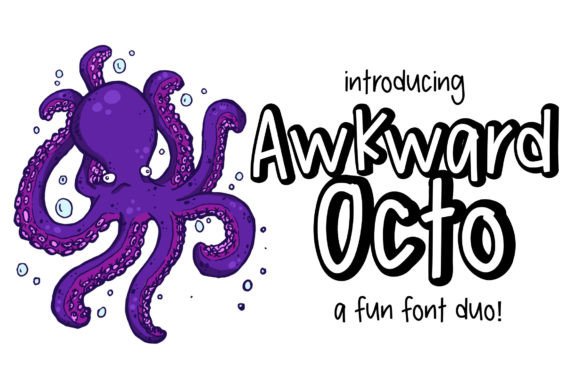 Awkward Octo Font - Featured Image