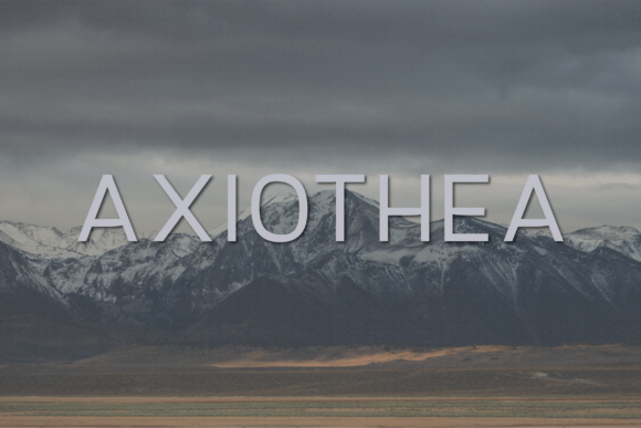 Axiothea Font - Featured Image