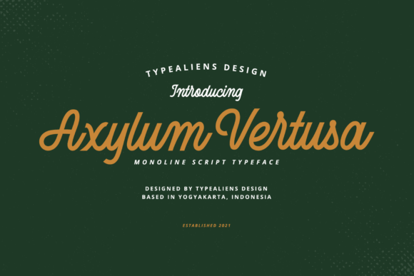 Axylum Vertusa Font - Featured Image