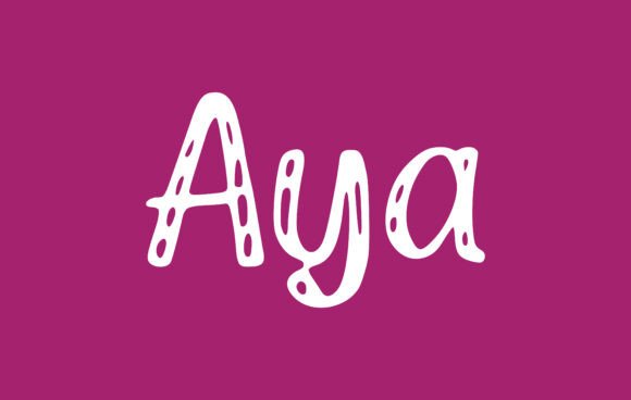 Aya Font - Featured Image