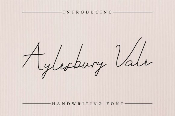Aylesbury Vale Font - Featured Image