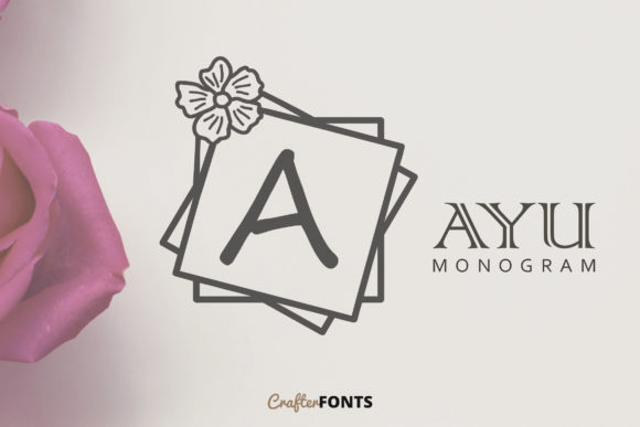 Ayu Monogram Font - Featured Image