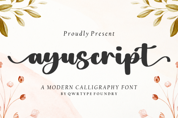 Ayuscript Font - Featured Image