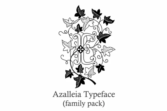 Azalleia Typeface Family Pack Font - Featured Image