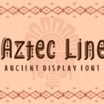 Aztec Line Font - Featured Image